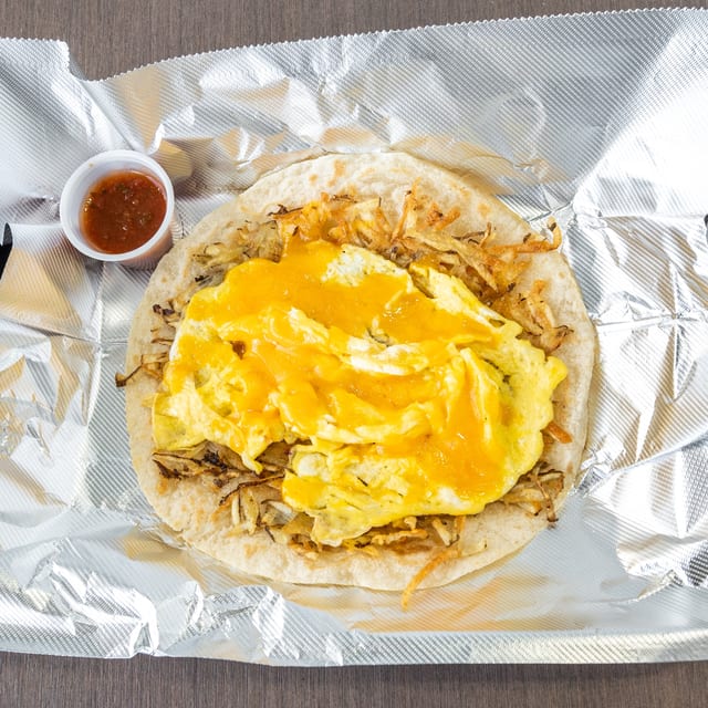 Potato, Egg & Cheese Taco.