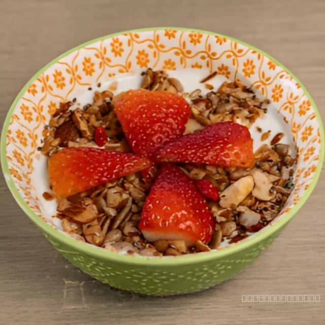 Greek Yogurt w/ Fruit & Honey.